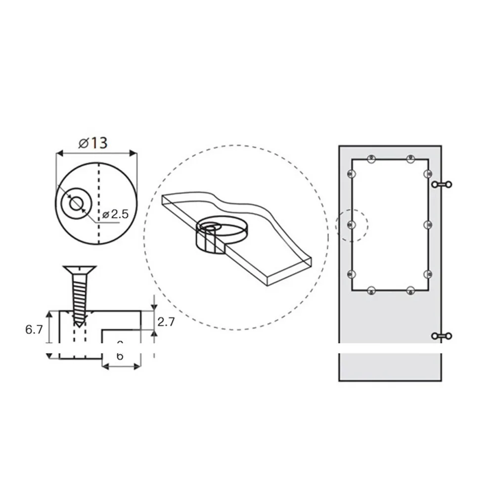 4pcs Unframed Bathroom Mirror Glass Wall Hanging Fixing Kit Clips Clamps Hardware Screws Set Mounting Hanging Wall
4pcs Unframed Bathroom Mirror Glass Wall Hanging Fixing Kit Clips Clamps Hardware Screws Set Mounting Hanging Wall