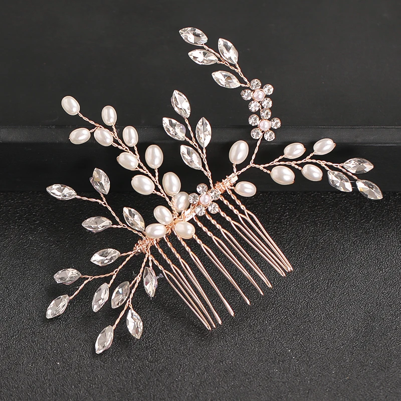 Pearl Rhinestone Comb Hair Accessories Hair Jewelry For Women Elegant Wedding Accessories Rose Gold Head Jewelry
Pearl Rhinestone Comb Hair Accessories Hair Jewelry For Women Elegant Wedding Accessories Rose Gold Head Jewelry
