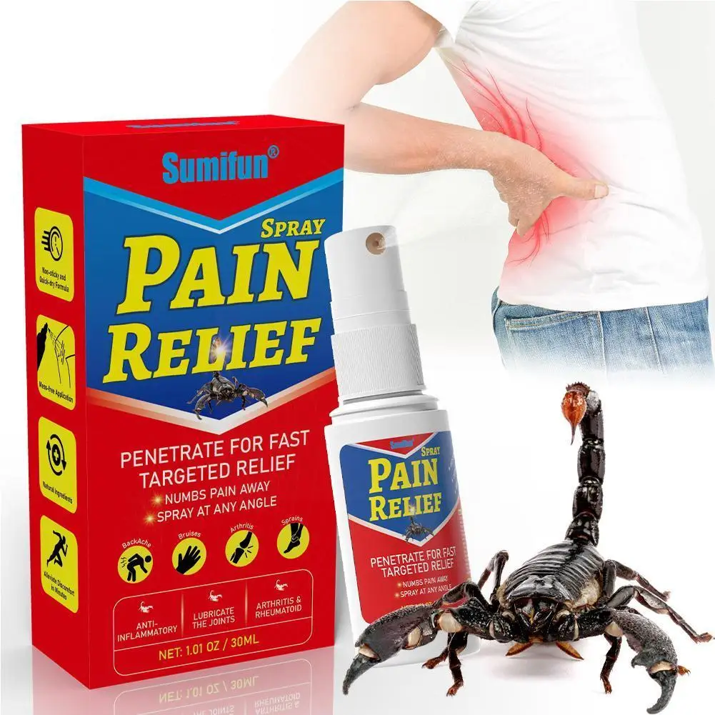 30ml Scorpion Analgesic Spray Rheumatoid Arthritis Relief Joint Pain Care Muscle Joint Sprain F4L8
30ml Scorpion Analgesic Spray Rheumatoid Arthritis Relief Joint Pain Care Muscle Joint Sprain F4L8