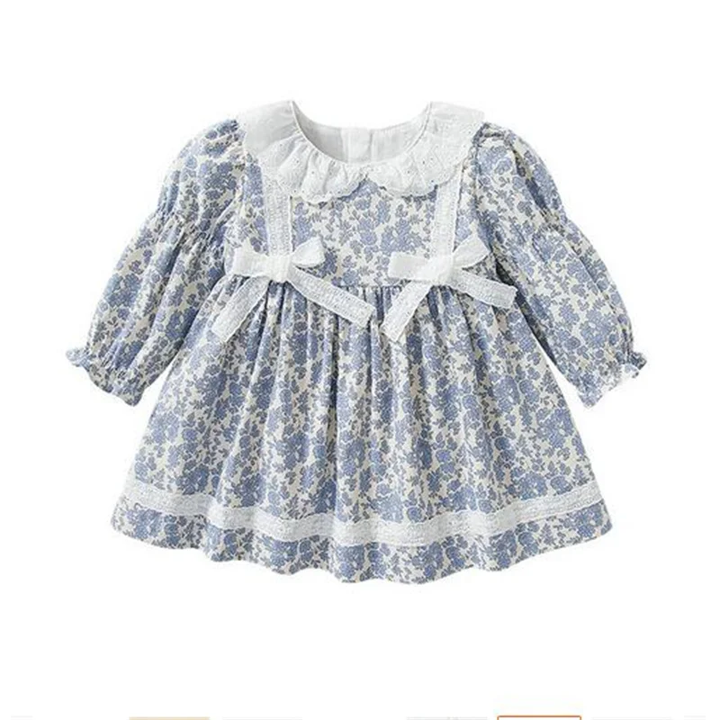 Children's Princess Dress Spring New Floral Lace Bow Long Sleeve Dress A90
Children's Princess Dress Spring New Floral Lace Bow Long Sleeve Dress A90
