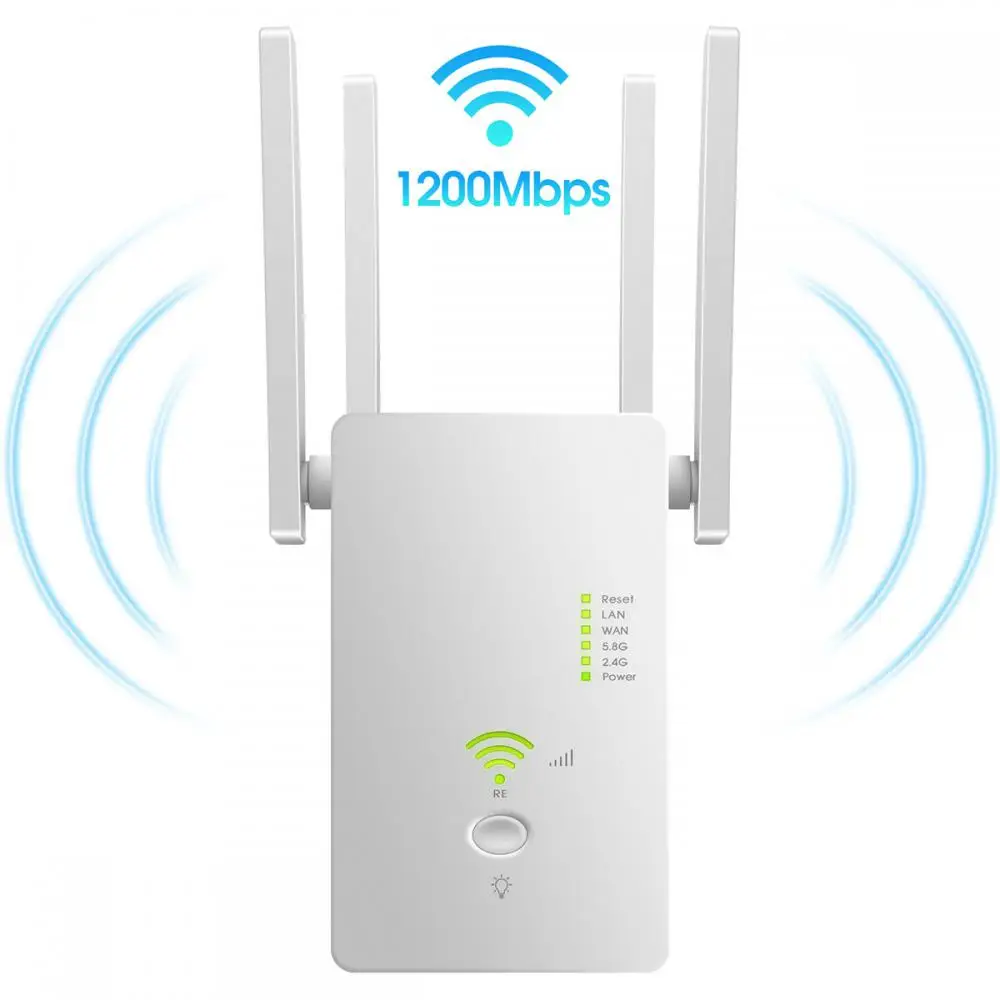 Wireless Wireless Router Extender Dual Band 2.4g/5g 867mbps Wifi Amplifier Repeater Ac1200m Ac1200m Signal Amplifier
Wireless Wireless Router Extender Dual Band 2.4g/5g 867mbps Wifi Amplifier Repeater Ac1200m Ac1200m Signal Amplifier