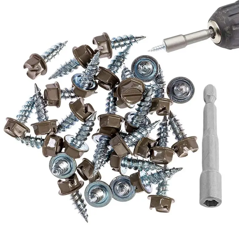 Downspout Screws Sheet Metal Gutter Fasteners Screws 100pcs Rustproof Gutter Downspout Screws For Wood Aluminium Other Materials
Downspout Screws Sheet Metal Gutter Fasteners Screws 100pcs Rustproof Gutter Downspout Screws For Wood Aluminium Other Materials