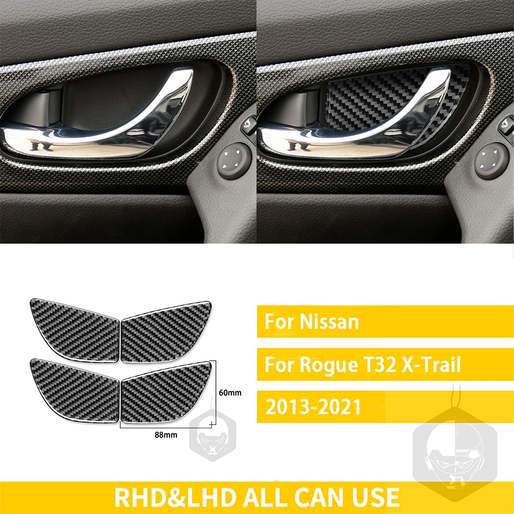 Аксессуары для Nissan X-Trail Rogue T32 2013-2021, внутренняя дверь автомобиля из углеродного волокна, чаша, оконная отделка, наклейка, украшение 
Аксессуары для Nissan X-Trail Rogue T32 2013-2021, внутренняя дверь автомобиля из углеродного волокна, чаша, оконная отделка, наклейка, украшение
