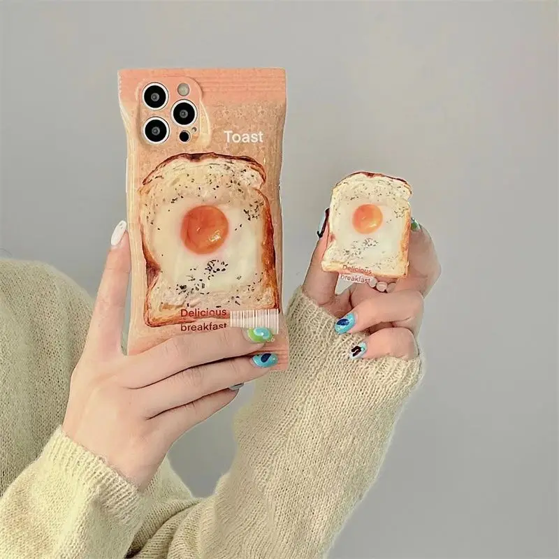 Creative Funny Silicone Toast Bread Holder for iPhone 14 13 Pro Max 12 11 Max X XR XS 8 Plus Soft Protection Phone Drop Case
Creative Funny Silicone Toast Bread Holder for iPhone 14 13 Pro Max 12 11 Max X XR XS 8 Plus Soft Protection Phone Drop Case