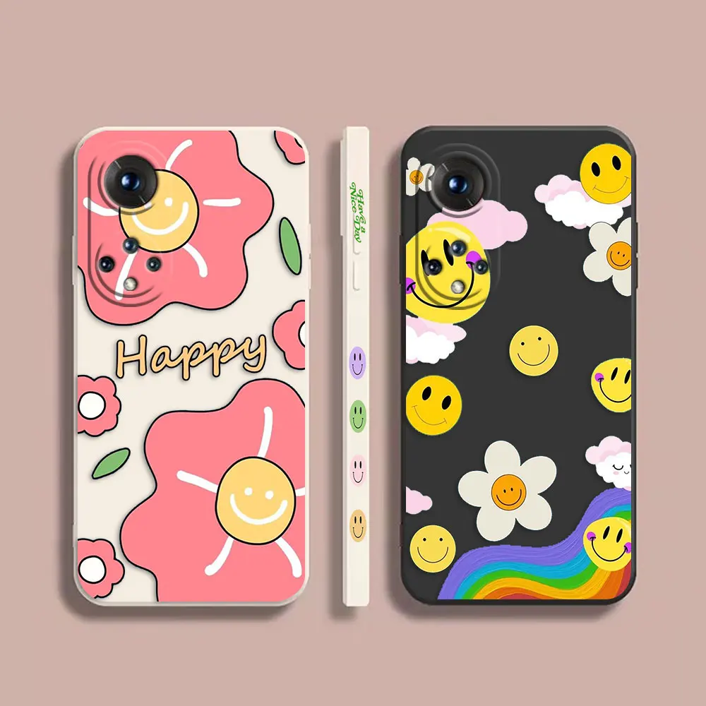 Case For Honor 10 20 30 30S 50 50 60 60 70 80 80 GT SE 5G PRO PLUS Colour Simple Liquid Silicone Case Flowers Happy Smiling Face
Case For Honor 10 20 30 30S 50 50 60 60 70 80 80 GT SE 5G PRO PLUS Colour Simple Liquid Silicone Case Flowers Happy Smiling Face