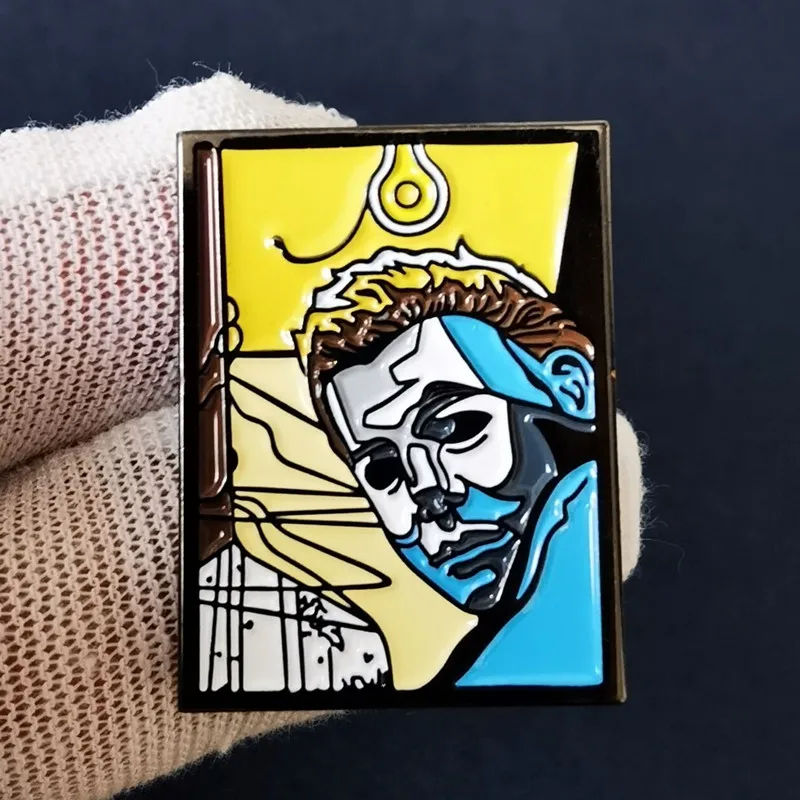 Halloween Horror Killer Michaell Myers Enamel Brooch Pin Brooches Lapel Pins Alloy Metal Badge Denim Jacket Jewelry Accessories
Halloween Horror Killer Michaell Myers Enamel Brooch Pin Brooches Lapel Pins Alloy Metal Badge Denim Jacket Jewelry Accessories