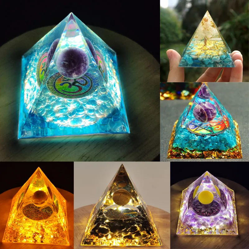 Natural Stone Orgonite Pyramid Energy Generator Healing Crystals Reiki Chakra Multiplier Meditation Stone Decoration Ornaments
Natural Stone Orgonite Pyramid Energy Generator Healing Crystals Reiki Chakra Multiplier Meditation Stone Decoration Ornaments