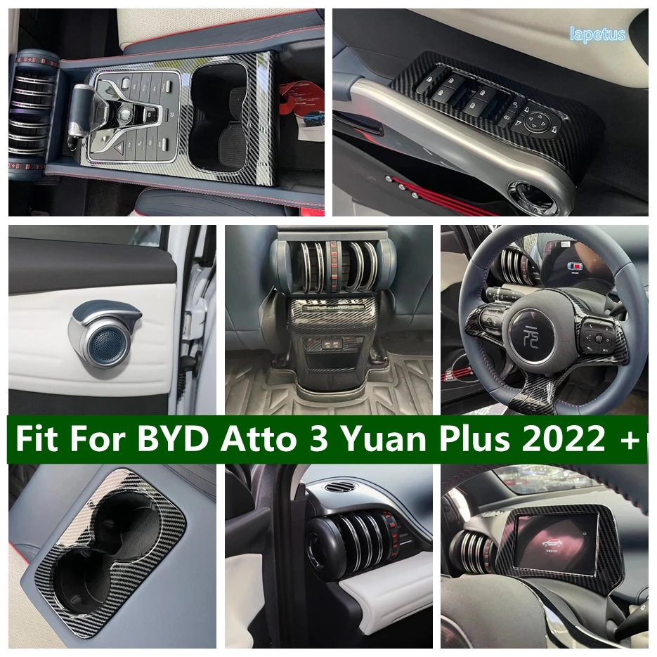 Car Console Gear Shift Box Panel Dashboard Display Screen Cover Trim Carbon Fiber Interior For BYD Atto 3 Yuan Plus 2022 2023
Car Console Gear Shift Box Panel Dashboard Display Screen Cover Trim Carbon Fiber Interior For BYD Atto 3 Yuan Plus 2022 2023