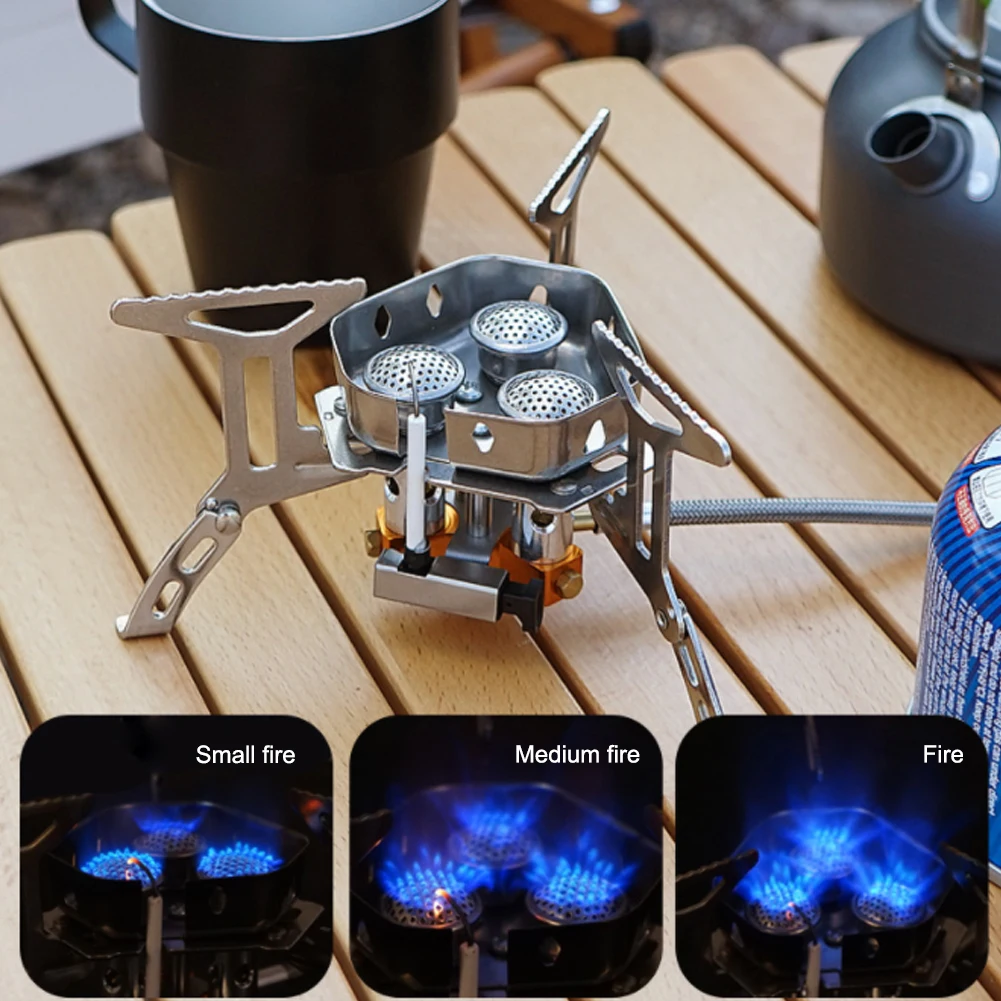 Outdoor Camping Gas Stove Burner 5800W High Power Portable Ultralight Windproof Backpacking Stove for Camping Hiking
Outdoor Camping Gas Stove Burner 5800W High Power Portable Ultralight Windproof Backpacking Stove for Camping Hiking