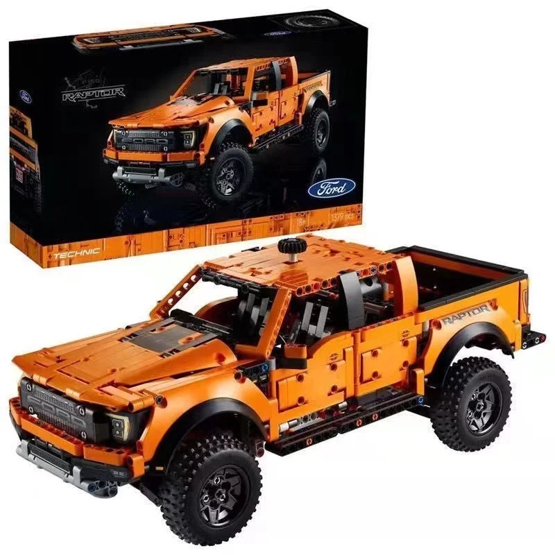 1379 шт., Детский конструктор Ford Raptors, грузовик, гоночный автомобиль MOC 42126, технический строительный блок, модель автомобиля, кирпичи, игрушки для детей, подарки
1379 шт., Детский конструктор Ford Raptors, грузовик, гоночный автомобиль MOC 42126, технический строительный блок, модель автомобиля, кирпичи, игрушки для детей, подарки