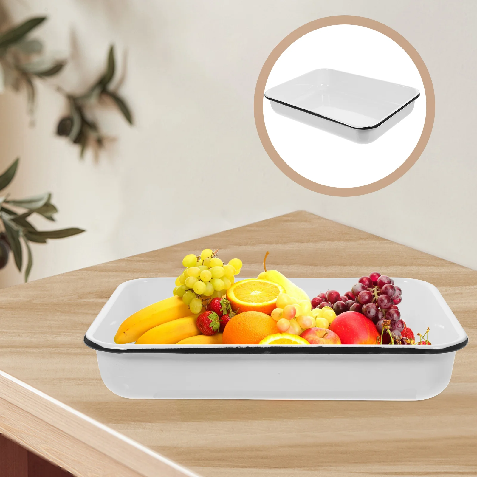 Heat-resistant Baking Tray Storage Fruit Trays Non-stick Food Wear-resistant Bread Pan
Heat-resistant Baking Tray Storage Fruit Trays Non-stick Food Wear-resistant Bread Pan