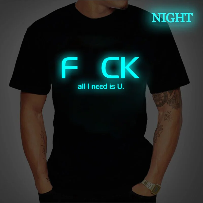 All I Need Is U T Shirt Funny Letters Print T-shirt Luminous Graphic Tee Tops Short Sleeve O-neck Tshirt Oversized Streetwear
All I Need Is U T Shirt Funny Letters Print T-shirt Luminous Graphic Tee Tops Short Sleeve O-neck Tshirt Oversized Streetwear