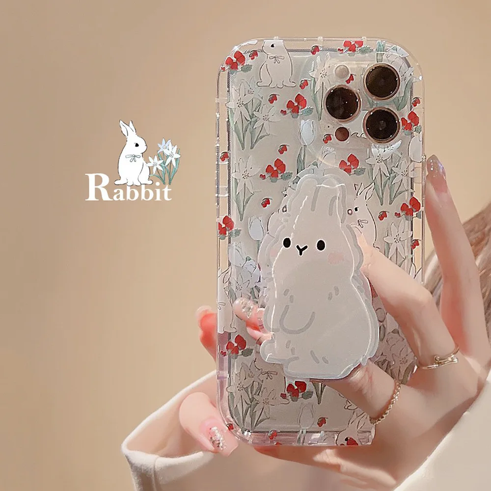Lovely Red Berry Bunny Holder Phone Case for iPhone 14 12 13 11 Pro ProMax Plus X XR Xsmax Shockproof Soft Phone Cover
Lovely Red Berry Bunny Holder Phone Case for iPhone 14 12 13 11 Pro ProMax Plus X XR Xsmax Shockproof Soft Phone Cover