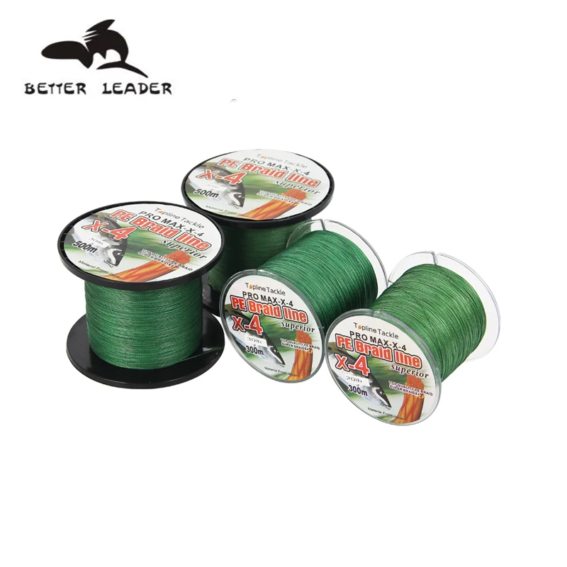 BETTER LEADER 4 Strands Braided Fishing Line 300m 500m 20lb 30lb PE Fishing Line Braided Wire Pe Line for Fishing Accessories
BETTER LEADER 4 Strands Braided Fishing Line 300m 500m 20lb 30lb PE Fishing Line Braided Wire Pe Line for Fishing Accessories