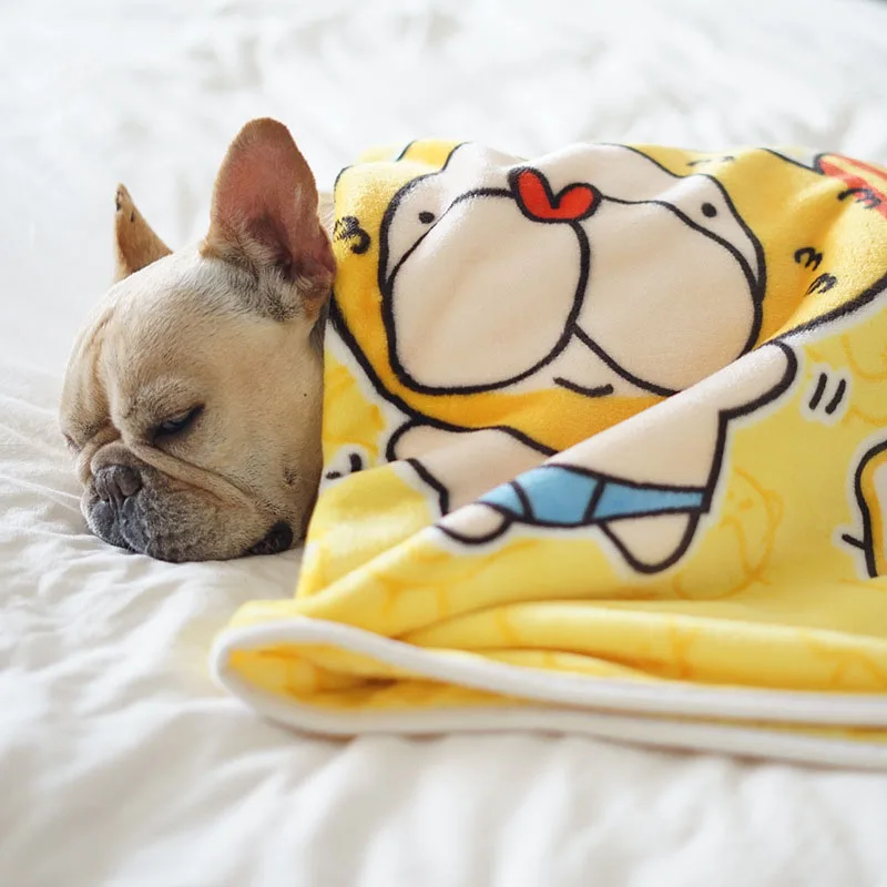 Winter Dog Supplies Thickened Flannel Comfortable Dog Blanket French Bulldog Puppy Bedding Warm Blanket Dog Bed
Winter Dog Supplies Thickened Flannel Comfortable Dog Blanket French Bulldog Puppy Bedding Warm Blanket Dog Bed