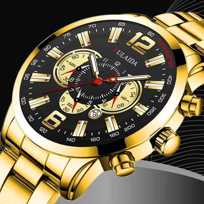 Men's Fashion Stainless Steel Band Business Watch Luminous Pointer Band Calendar Quartz Watch 
Men's Fashion Stainless Steel Band Business Watch Luminous Pointer Band Calendar Quartz Watch