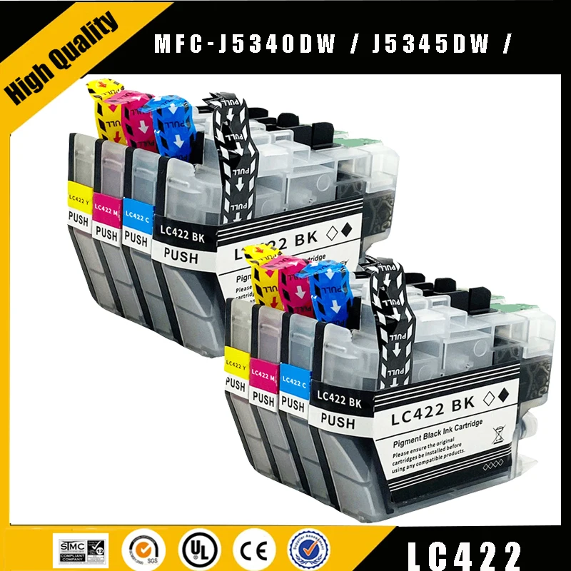 Einkshop LC422 LC422 standard Compatible Ink cartridges For Brother MFC-J5340DW / J5345DW / J5740DW / J6540DW / J6940DW
Einkshop LC422 LC422 standard Compatible Ink cartridges For Brother MFC-J5340DW / J5345DW / J5740DW / J6540DW / J6940DW