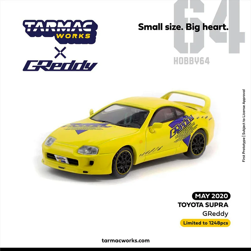 Tarmac Works 1:64 Yellow Supra GReddy Car Model Limited Edition Alloy Diorama Collection Miniature Carros Toys
Tarmac Works 1:64 Yellow Supra GReddy Car Model Limited Edition Alloy Diorama Collection Miniature Carros Toys