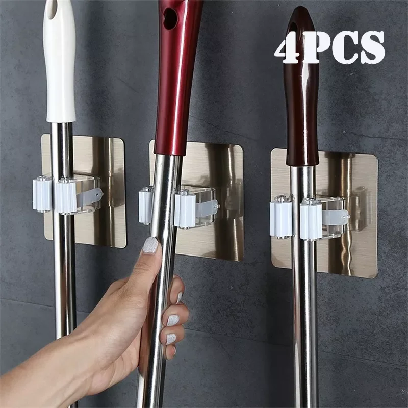 2/4pcs Adhesive Multi-Purpose Hooks Wall Mounted Mop Organizer Holder RackBrush Broom Hanger Hook Kitchen bathroom Strong Hooks
2/4pcs Adhesive Multi-Purpose Hooks Wall Mounted Mop Organizer Holder RackBrush Broom Hanger Hook Kitchen bathroom Strong Hooks