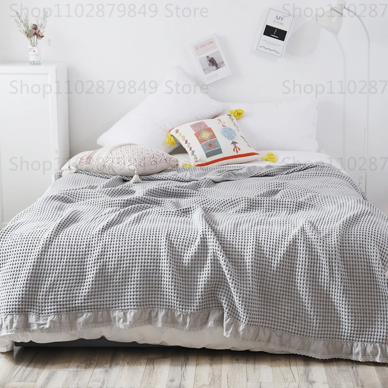 Cotton Soft Bed Plaid Home 100% Japenese Knitted Blanket Summer Ruffles Warm Throw Bedspread Coverlet Soft Blankets
Cotton Soft Bed Plaid Home 100% Japenese Knitted Blanket Summer Ruffles Warm Throw Bedspread Coverlet Soft Blankets