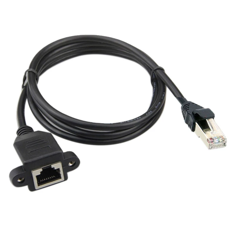 Hot RJ45 Ethernet Extender Male To Female 8P8C With Screw Panel Installation Suitable For Cat6 Ethernet Network,2PCS
Hot RJ45 Ethernet Extender Male To Female 8P8C With Screw Panel Installation Suitable For Cat6 Ethernet Network,2PCS