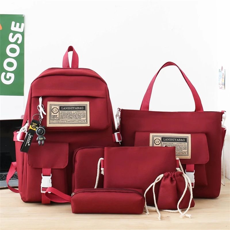5pcs Sets Children's School Backpack Kawaii Women's Bagpack Bookbag Laptop Bag For Teens Girls Mochilas 2023 Students Tote Bag
5pcs Sets Children's School Backpack Kawaii Women's Bagpack Bookbag Laptop Bag For Teens Girls Mochilas 2023 Students Tote Bag