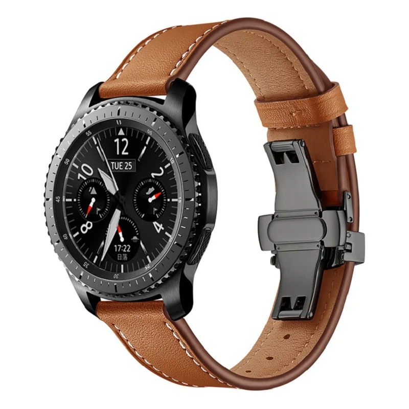20mm 22mm Butterfly clasp Leather Band for Samsung Galaxy Watch 46mm 42mm Active Bracelet Strap for Gear Sport S3 S2 Classiclet
20mm 22mm Butterfly clasp Leather Band for Samsung Galaxy Watch 46mm 42mm Active Bracelet Strap for Gear Sport S3 S2 Classiclet