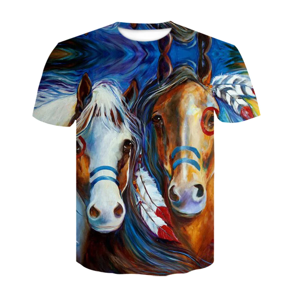 2022 Hot Sale Two Colored Horses 3d Printed T Shirt Fashion Harajuku Style Casual Short Sleeve Animal T-shirts Unisex Plus Size
2022 Hot Sale Two Colored Horses 3d Printed T Shirt Fashion Harajuku Style Casual Short Sleeve Animal T-shirts Unisex Plus Size