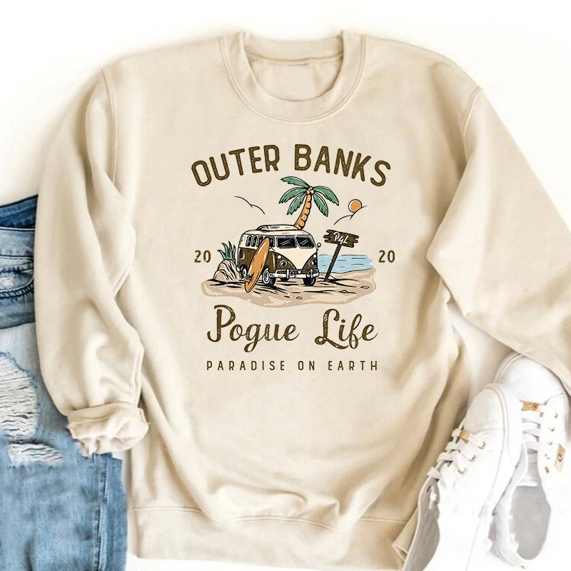 Outer Banks Pogue Life Crewneck Sweatshirt Women Pogue Life North Carolina Hoodie Vintage Outerbanks Pullover Woman Clothing Top
Outer Banks Pogue Life Crewneck Sweatshirt Women Pogue Life North Carolina Hoodie Vintage Outerbanks Pullover Woman Clothing Top