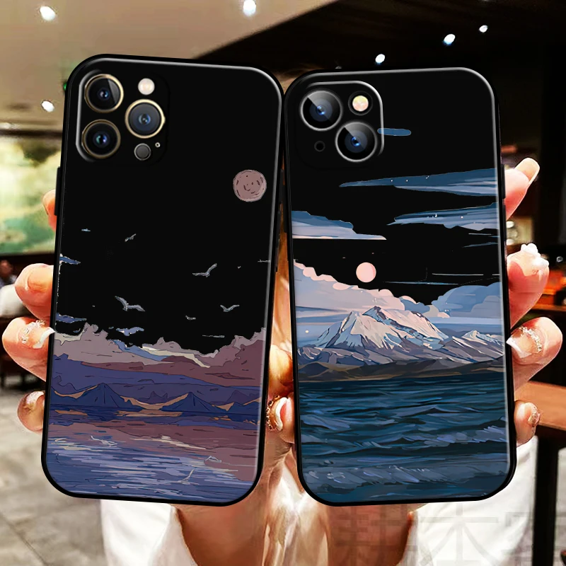 Hand Painting Landscape For Apple iPhone 13 12 11 Pro Max 13 12 Mini 5 5s 6 6S 7 8 Plus SE2020 X XR XS Max Phone Case Coque
Hand Painting Landscape For Apple iPhone 13 12 11 Pro Max 13 12 Mini 5 5s 6 6S 7 8 Plus SE2020 X XR XS Max Phone Case Coque