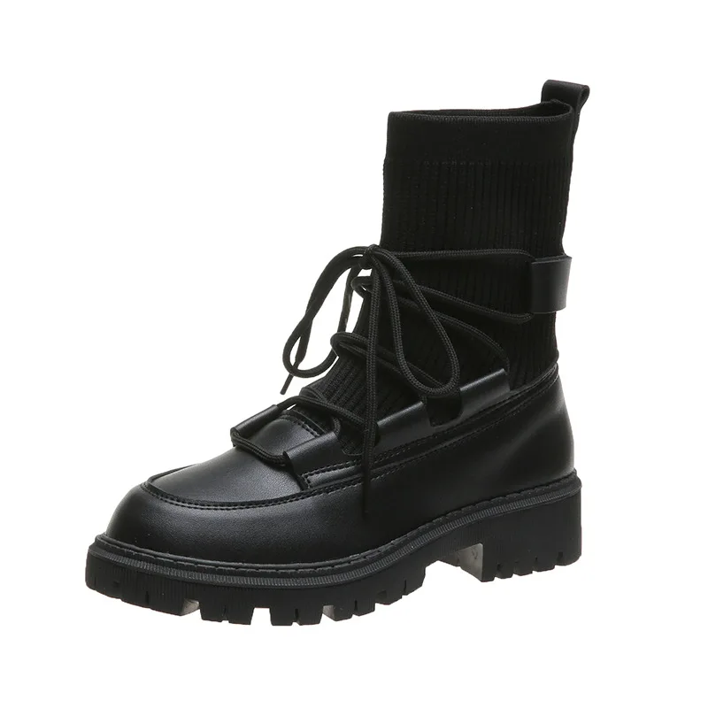 Boots Ladies 2022 New Ladies Casual Stretch Fabric Socks Boots Fashion Cross Lace Up Women's Shoes Platform Boots Gothic Ladies
Boots Ladies 2022 New Ladies Casual Stretch Fabric Socks Boots Fashion Cross Lace Up Women's Shoes Platform Boots Gothic Ladies