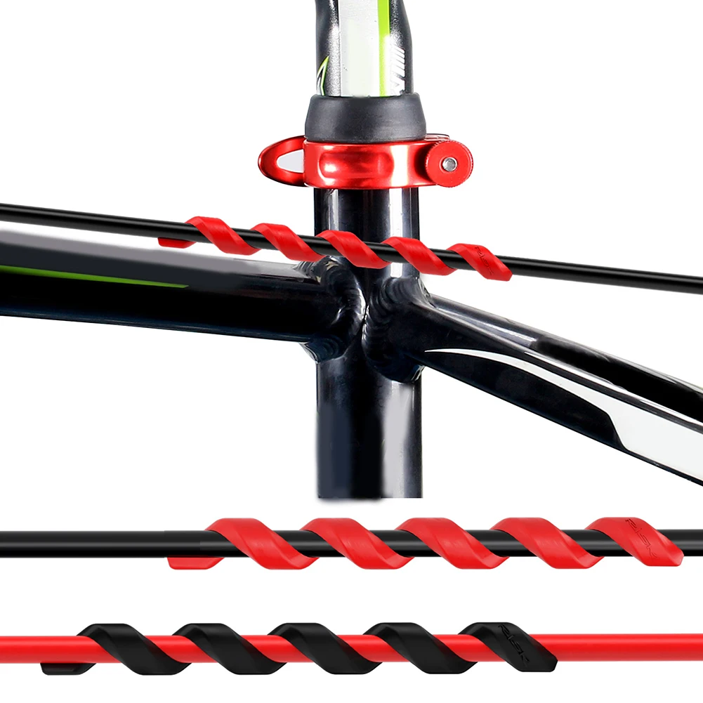 5Pcs Silicone Frame Protectors Spiral Rubber Bike Frame Protection Cable Outer Brake Gear Hose Rub Cycling Accessories
5Pcs Silicone Frame Protectors Spiral Rubber Bike Frame Protection Cable Outer Brake Gear Hose Rub Cycling Accessories