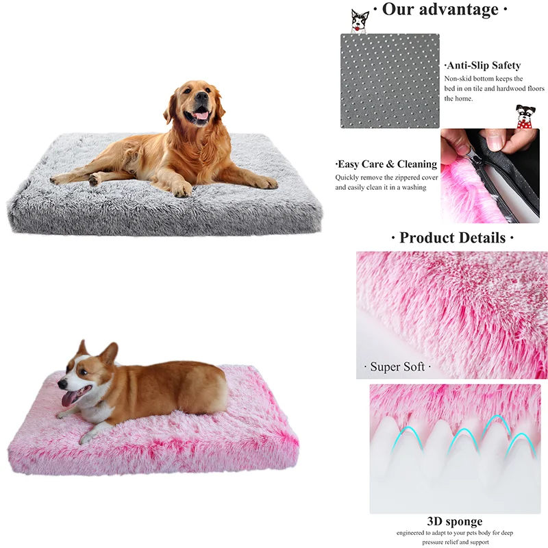 Pet Sofa Bed Soft Dog Pad Plush Square Kennel Cat Pad Pet Kennel Deep Sleep Dog Sofa Bed Pet Supplies Washable and Removable
Pet Sofa Bed Soft Dog Pad Plush Square Kennel Cat Pad Pet Kennel Deep Sleep Dog Sofa Bed Pet Supplies Washable and Removable
