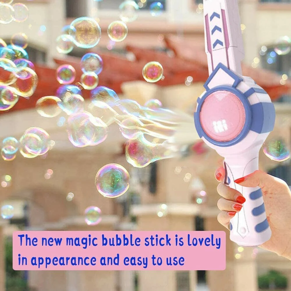 Cartoon Wand Shape Bubble Machine Anti-spill Design Bubble Machine for Bringing Lots of Fun for Kids
Cartoon Wand Shape Bubble Machine Anti-spill Design Bubble Machine for Bringing Lots of Fun for Kids