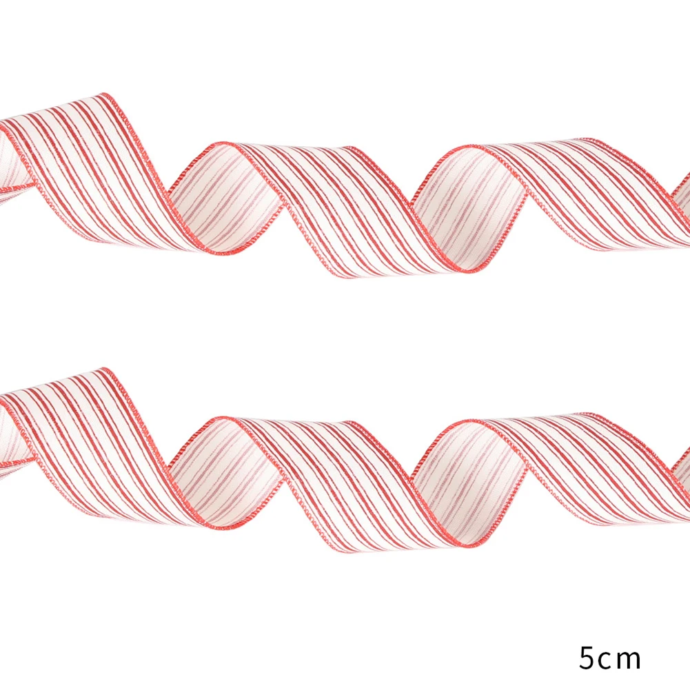 Crafts Decoration Christmas Ribbon 10M 5cm Cartoon Printed For DIY Gifts Wrapping Linen Tape Red White Stripes
Crafts Decoration Christmas Ribbon 10M 5cm Cartoon Printed For DIY Gifts Wrapping Linen Tape Red White Stripes