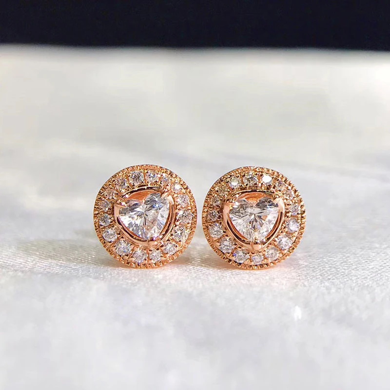 New Cute Heart Cubic Zirconia Stud Earrings 3 Metal Colors Available Simple Stylish Women Earrings Versatile Earrings Jewelry
New Cute Heart Cubic Zirconia Stud Earrings 3 Metal Colors Available Simple Stylish Women Earrings Versatile Earrings Jewelry