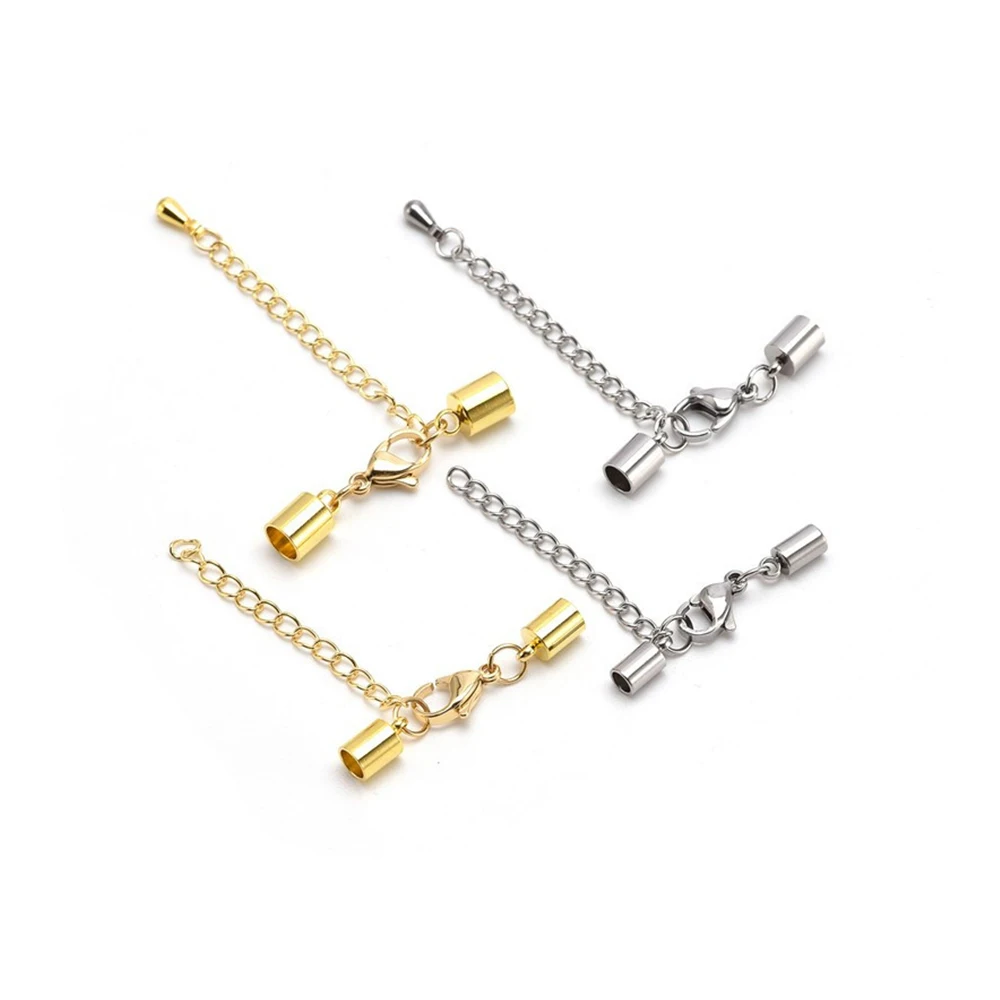 10Set Stainless Steel Inner Size 2-7mm Leather Tube Cord Tail Lobster Clasps Connectors DIY Necklace Bracelet Jewelry Making
10Set Stainless Steel Inner Size 2-7mm Leather Tube Cord Tail Lobster Clasps Connectors DIY Necklace Bracelet Jewelry Making