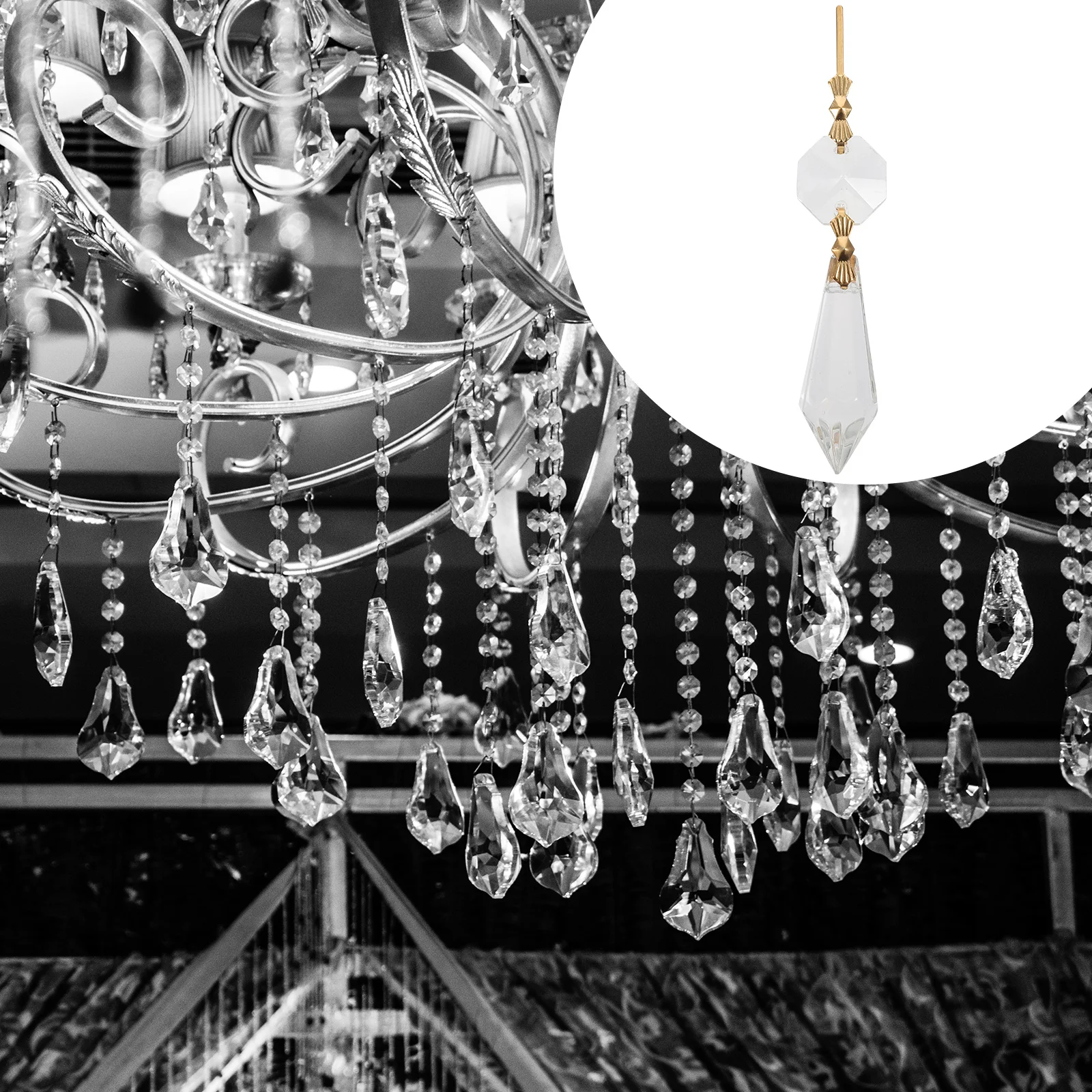 Icicle Prism Ornament Chandelier Prisms Pendants Decor Lamp Replacement Parts Crystals
Icicle Prism Ornament Chandelier Prisms Pendants Decor Lamp Replacement Parts Crystals