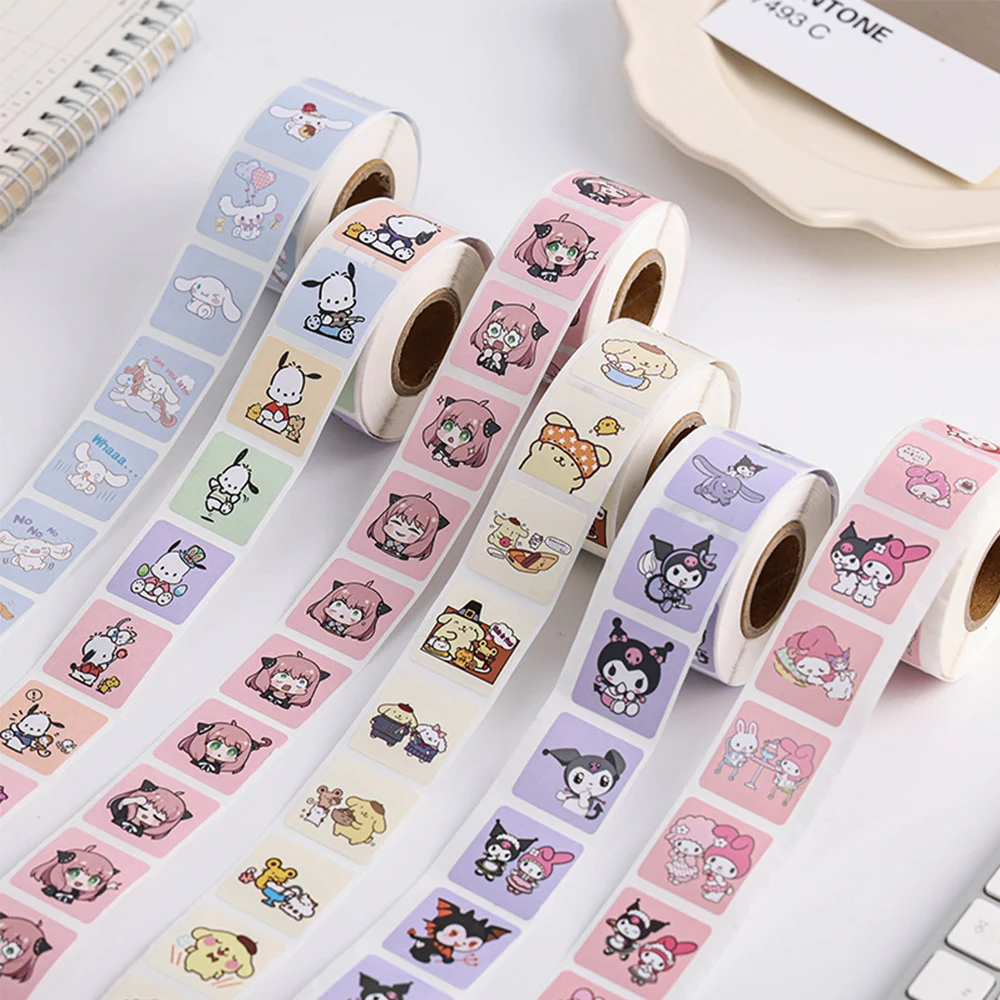 500PCS Sanrio Cute Kuromi Pochacco My Melody Cartoon Stickers Roll Laptop Scrapbook Phone Diary Aesthetic Sticker Decal Kids Toy
500PCS Sanrio Cute Kuromi Pochacco My Melody Cartoon Stickers Roll Laptop Scrapbook Phone Diary Aesthetic Sticker Decal Kids Toy