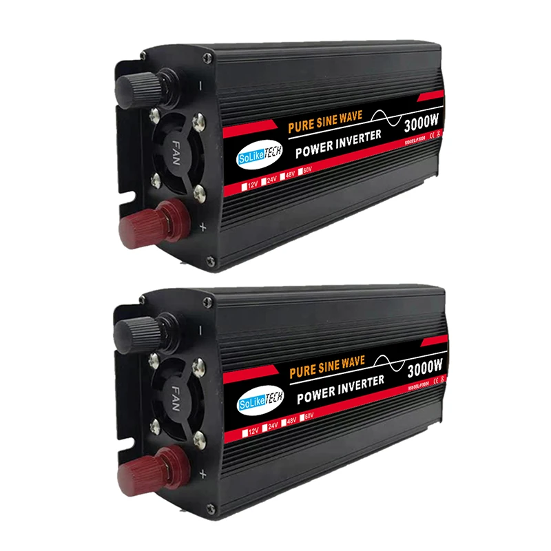 Pure Sine Wave Inverter 3000W Voltage Transformer Power Converter Solar Inverter LED Display
Pure Sine Wave Inverter 3000W Voltage Transformer Power Converter Solar Inverter LED Display