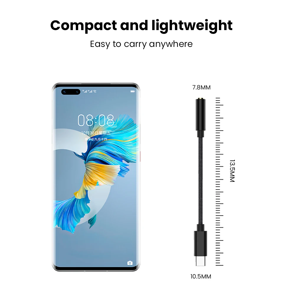 Кабель-адаптер Aux с разъемом USB Type-C на 3 5 мм для наушников Huawei Mate20 P40 Samsung Galaxy S10 Xiaomi Mi