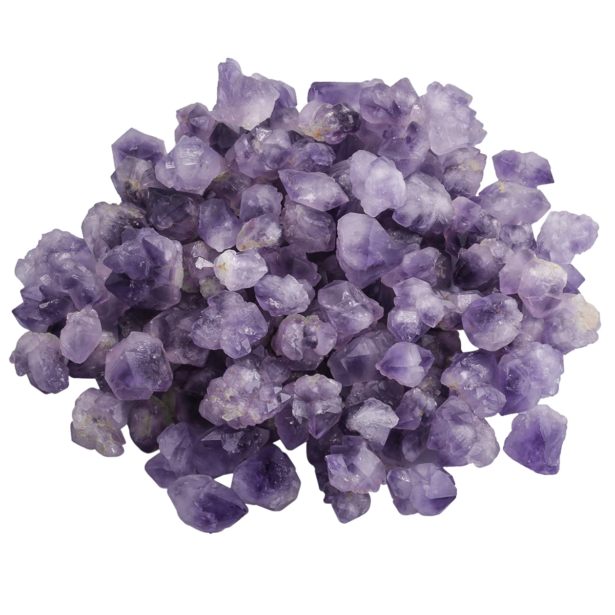

1lb Natural Amethyst Rough Crystal Stone For Jewelry Making Reiki Healing Wicca Stone (About 60-80 Pcs) Fish Tank Decor
