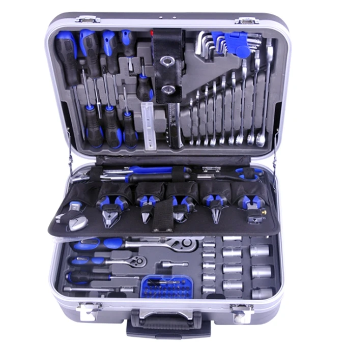 Wrench Sleeve Saw Hammer Hardware tool combination Aluminum Trolley Case car automobile motorcycle Repair tools suit
Wrench Sleeve Saw Hammer Hardware tool combination Aluminum Trolley Case car automobile motorcycle Repair tools suit