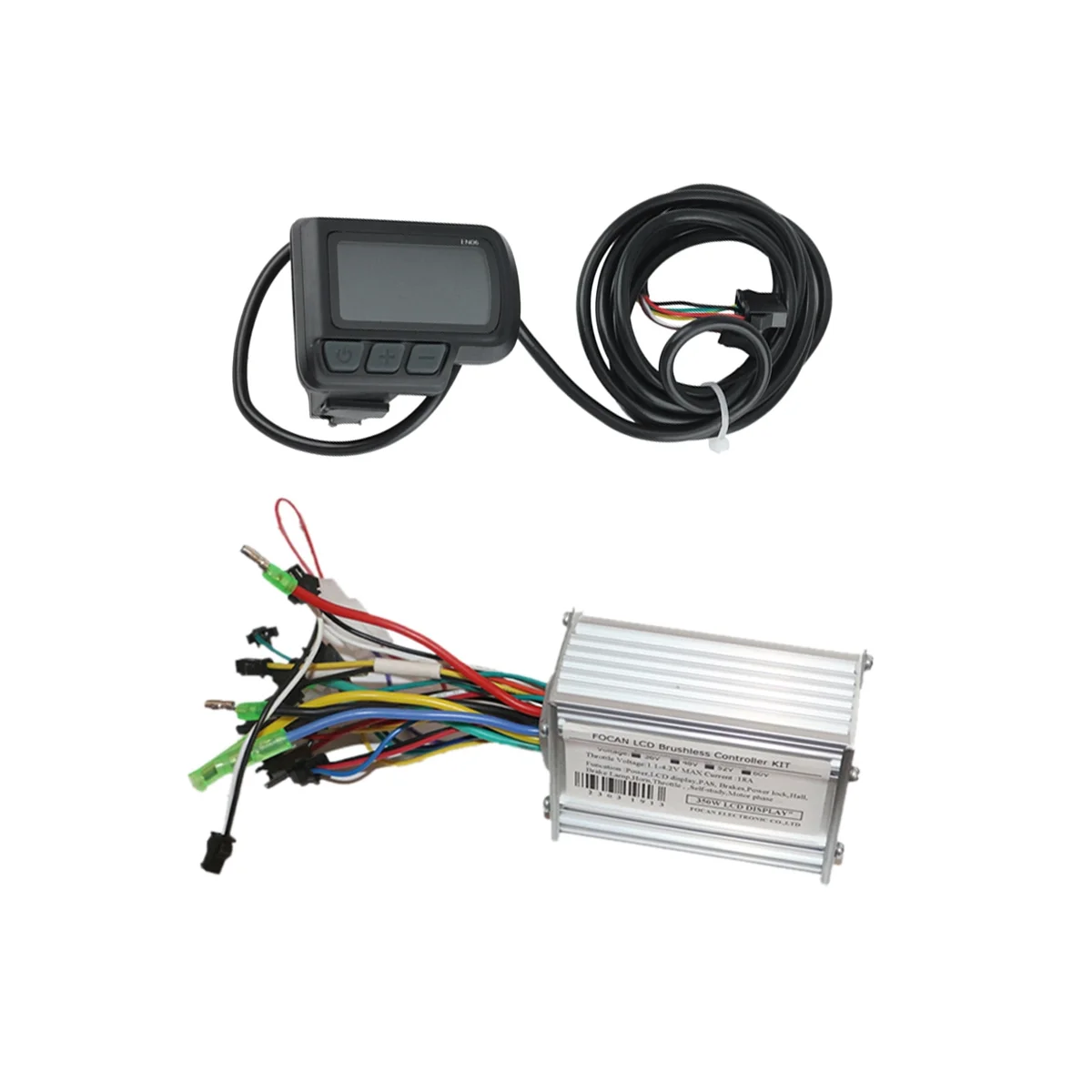 36V 48V 52V 60V 350W 18A Brushless DC Motor Controller Ebike Controller EN06 LCD Display Speedometer 
36V 48V 52V 60V 350W 18A Brushless DC Motor Controller Ebike Controller EN06 LCD Display Speedometer