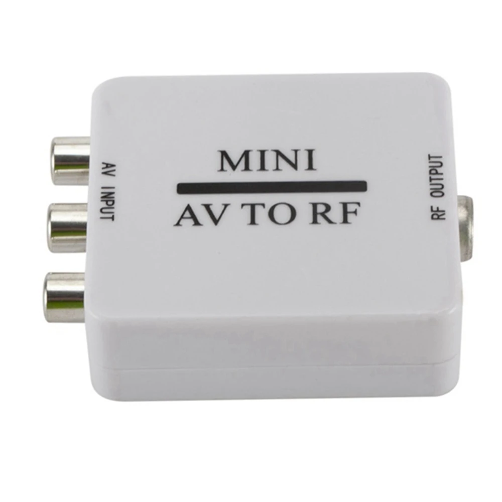 RCA / A / V Composite Video Cable to RF / Coaxial / Coaxial Converter HDMI-Compatible Modulator TV
RCA / A / V Composite Video Cable to RF / Coaxial / Coaxial Converter HDMI-Compatible Modulator TV