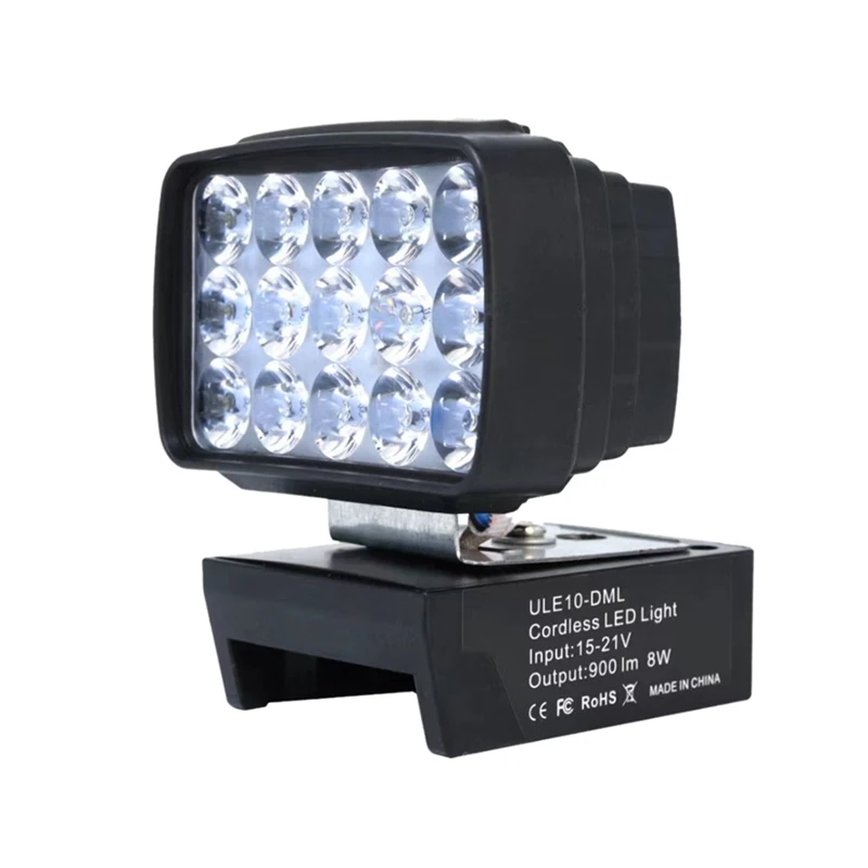 8W Cordless LED Light Work Light LED Lamp For Makita 18V Li-Ion Battery Cordless Emergency Flood Flashlight
8W Cordless LED Light Work Light LED Lamp For Makita 18V Li-Ion Battery Cordless Emergency Flood Flashlight