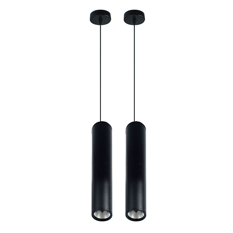 2X Black Minimalist Cafe Chandeliers Warm White LED Restaurant COB Spotlights Cylindrical Mounted Chandelier
2X Black Minimalist Cafe Chandeliers Warm White LED Restaurant COB Spotlights Cylindrical Mounted Chandelier