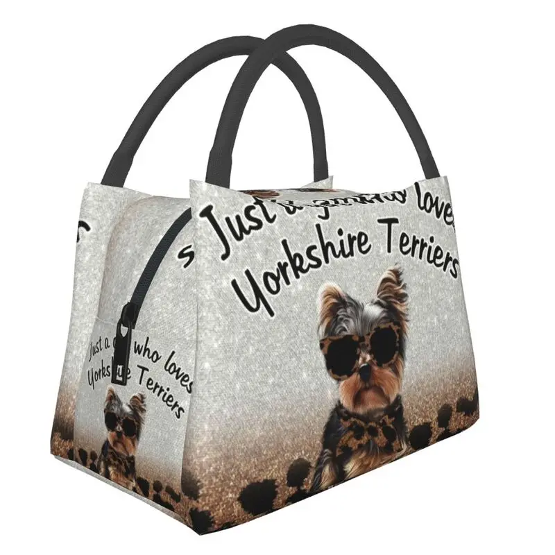 Custom Just A Girl Who Loves Yorkies Lunch Bag Women Cooler Warm Insulated Lunch Boxes for Picnic Camping Work Travel
Custom Just A Girl Who Loves Yorkies Lunch Bag Women Cooler Warm Insulated Lunch Boxes for Picnic Camping Work Travel