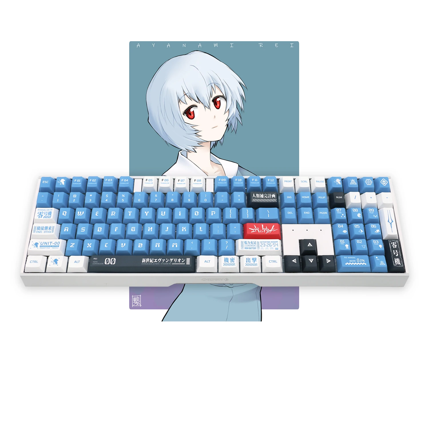 Varmilo Customization CHERRY MX3.0S Ayanami Rei mark.00 Limited edition mechanical keyboard
Varmilo Customization CHERRY MX3.0S Ayanami Rei mark.00 Limited edition mechanical keyboard