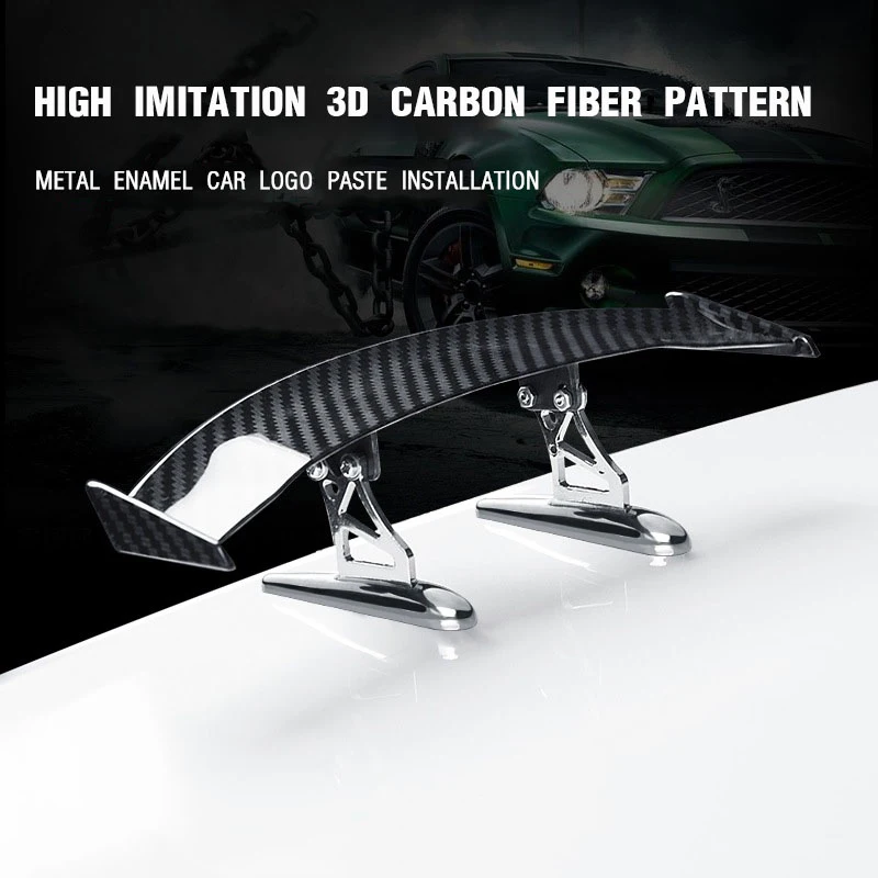 1 PC Universal Carbon Fiber Texture Car Mini Rear Trunk Wing Boot Lip Spoiler Stickers Car Exterior Funny Accessories Decoration 
1 PC Universal Carbon Fiber Texture Car Mini Rear Trunk Wing Boot Lip Spoiler Stickers Car Exterior Funny Accessories Decoration